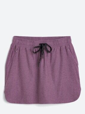 Women's Drawstring Active Skirt in Heather Purple